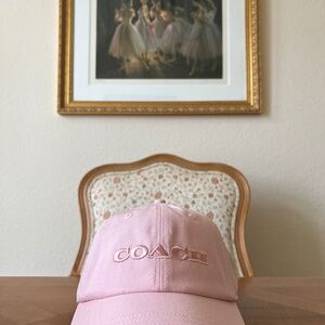 NWT Coach Pink/Blush Women’s Embroidered Baseball Hat
